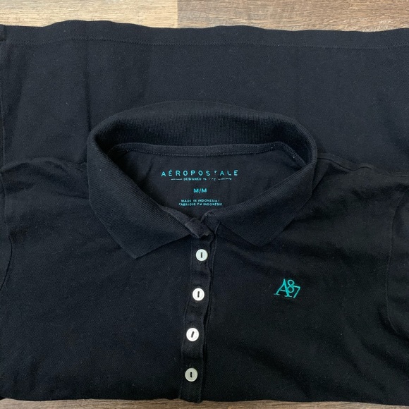 Aéropostale | Black Basic Polo - Picture 3 of 4
